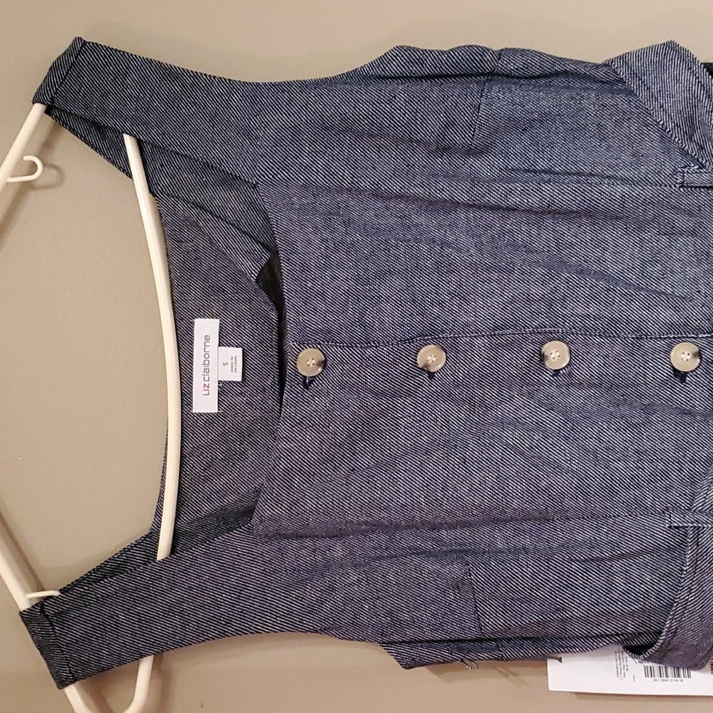 Liz Claiborne navy aline dress - Picture 3 of 7
